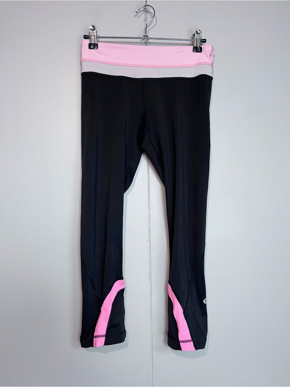lululemon Pace Queen Tight Black & Pink Running Leggings Size 4